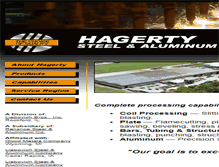 Tablet Screenshot of hagertysteel.com